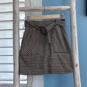 Altar'd State Black and Brown Mini Skirt